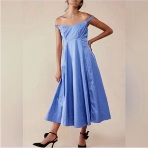 Free People Elegant Iris Blue Phenomenal Dress